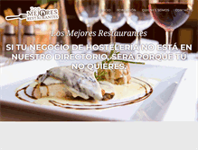 Tablet Screenshot of losmejoresrestaurantes.net